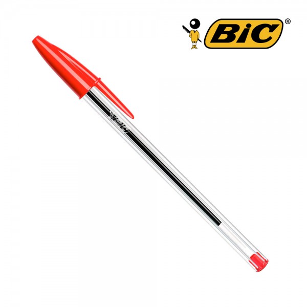 Bolígrafos cristal roj0, 50 uds