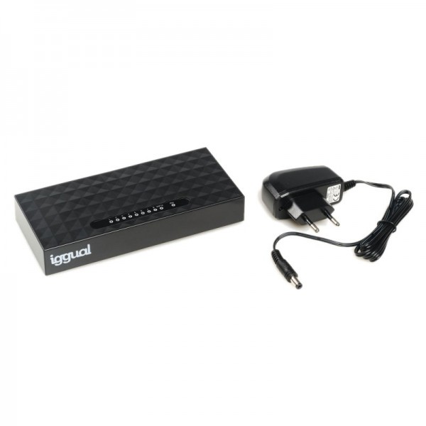 Iggual ges8000 switch 8xgb gigabit 1000 mbps