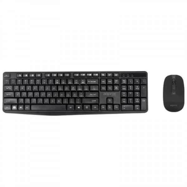 Approx! mk335 kit teclado+ratón 2.4ghz negro