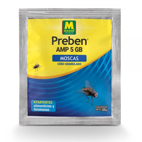Cebo granulado para moscas 25 g (pack 5 unidades)