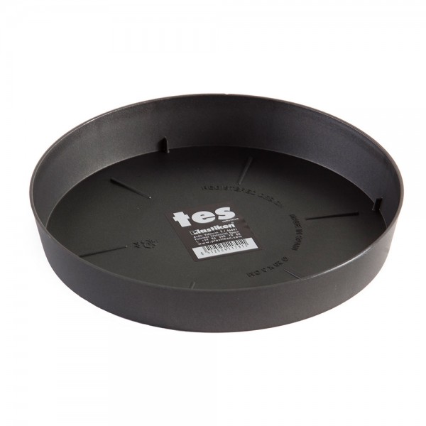 Plato de inyección antracita ø20 cm (pack 6 unidades)