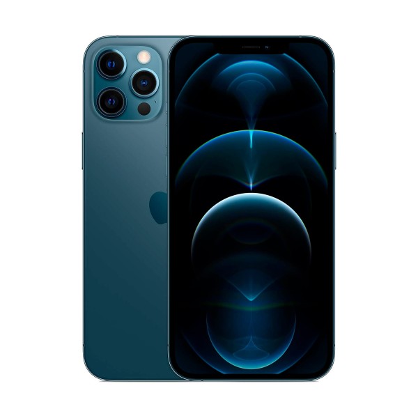Apple iphone 12 pro max blue / reacondicionado / 6+256gb / 6.7" amoled full hd+