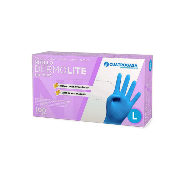 Cuatrogasa guantes de nitrilo talla L