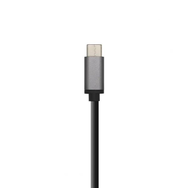 Aisens hub usb 3.1 usb-c/m-4xtipo a/h gris, 15cm
